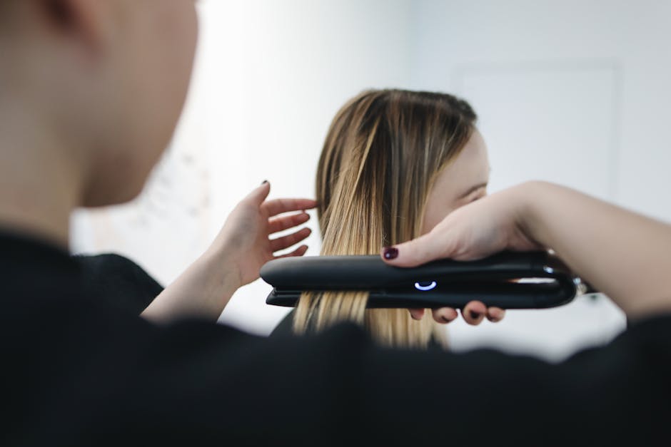 Women's Hair Straightening